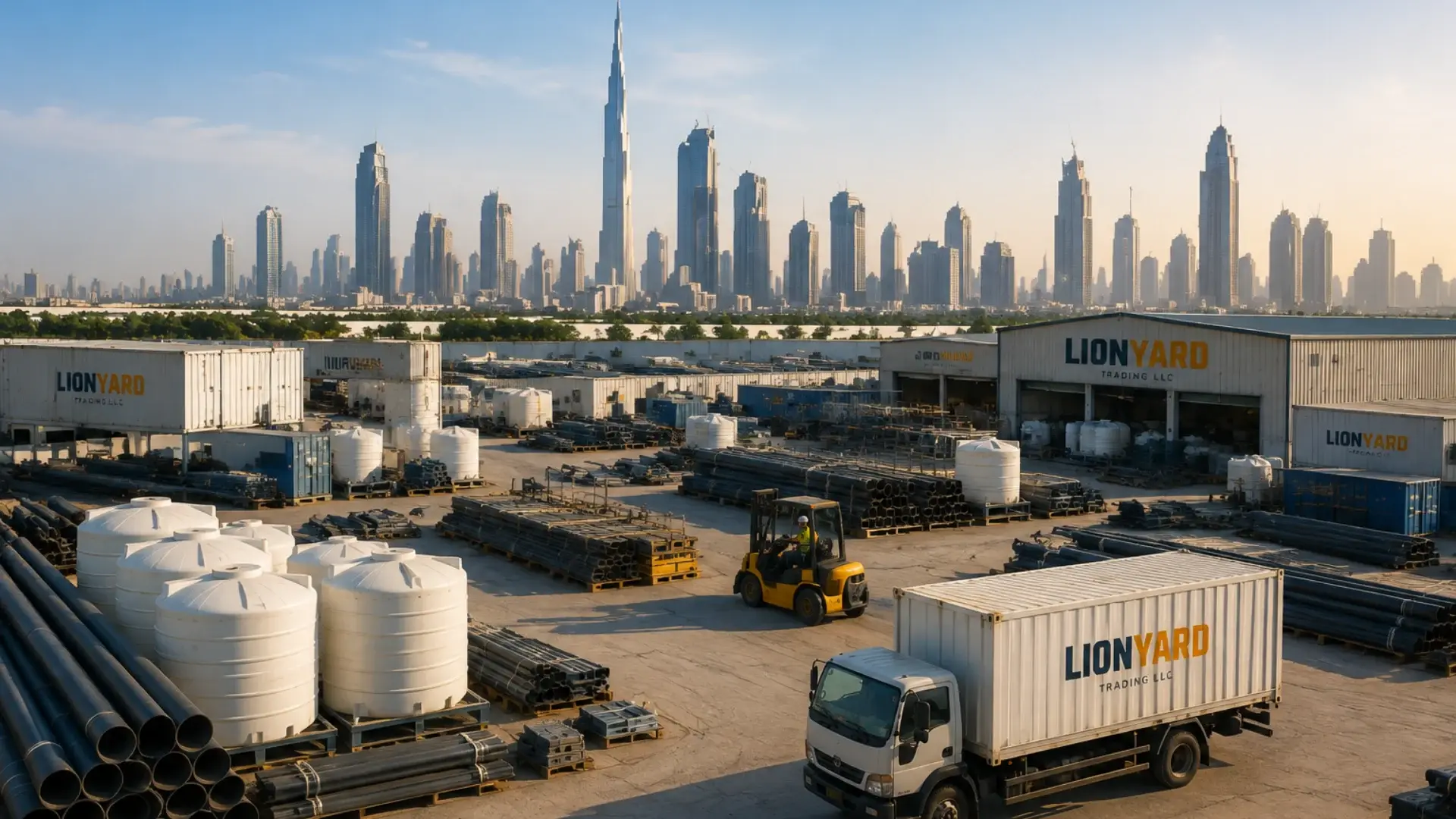 The full range of industrial supply across a working yard